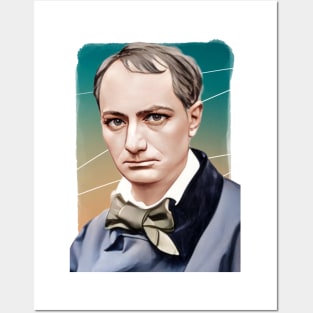 French Poet Charles Baudelaire illustration Posters and Art